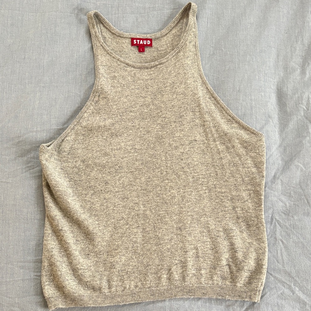 Staud Ayana Wool Blend Tank Top, Large